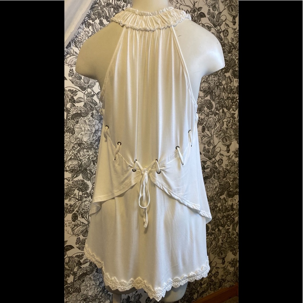 POL white high low tunic - Picture 7 of 8
